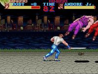 une photo d'Ã©cran de Final Fight sur Nintendo Super Nes